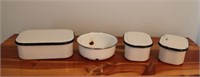 Lot of 4 Pcs Granitware Dishes