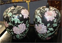 2pc Chinese Export Ginger Jars