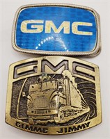 (NO) GMC Belt Buckles (2-1/2" × 3-1/4" and 2-1/4"
