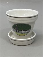 Villeroy & Boch Small Porcelain Planter w/saucer