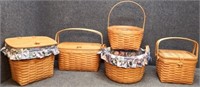 (5) Longaberger Baskets - Hostess Collection
