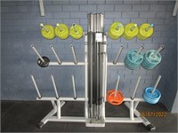 Body pump weight set with 8 bar bells
