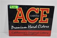 California Ace Premium Hard Cider Steel Sign