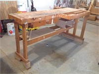 Work bench with two bicycles 74 x 38 x 38, bring