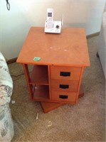 Swivel end table, phone not included