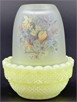 Mosser Custard Hp Floral Fairy Lamp Uv Reactive