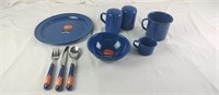 10 pc enamelware dish set