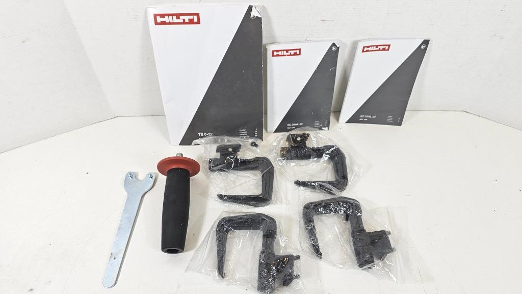 LIKE NEW Hilti Assorted Accessories & Manuals (x9)