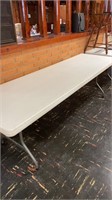 White banquet table 30x96"