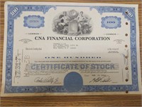 Cna financial corp stock certificate