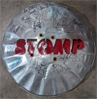 Broadway's Stomp Cast Signed Trash Can Lid