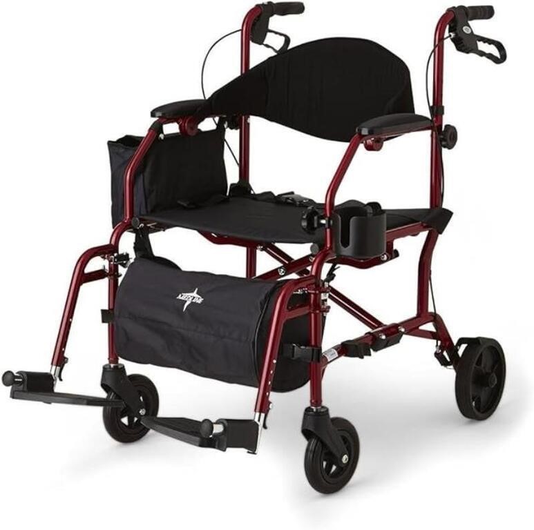 $235-Medline Combination Rollator Transport Chair,