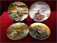4 Waterfowl Collector's Plates