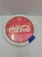 BATTERY OPERATED COCA COLA CLOCK 10"