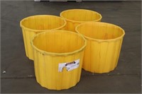 (4) Plastic Tubs, Approx 23"x19"