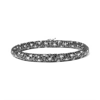 18k Gold 19.65ct Black & White Diamond Bracelet