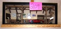 diorama garage scene 18x7x5
