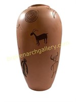 Unusual Tall Art Pottery Vase