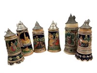Collection of German Beer Steins