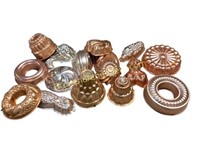 Group of Copper Food Molds