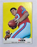 1969 Topps Tom Beer Broncos Card #18