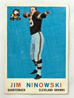 1959 Topps Jim Ninowski Browns Rookie Card #125