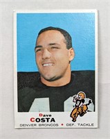 1969 Topps Dave Costa Broncos Card #213