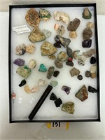 Display Tray with Minerals As Shown 12" x16"