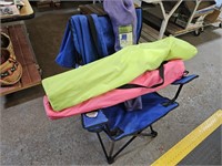 4 Fold Out Camp Chairs w/Bags