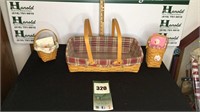 3-Longaberger Baskets