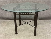 Glass-Top Metal Table