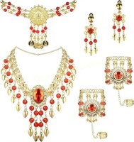 JOERICA Gold Plated Belly Dance Jewelry Set