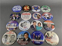 Vintage & Contemporary Large Pinback Buttons