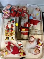 Vintage Santa and Christmas Figurines