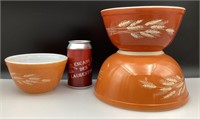 3 bols Pyrex nesting autumn harvest, # 401, 402