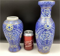 2 vases asiatiques en céramique