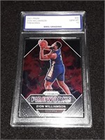 Zion Williamson 2021 Prizm GEM MT 10 Fireworks