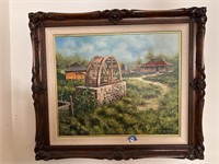 VIOLET SCHWENIG SIGNED ORIGINAL OIL PAINTING