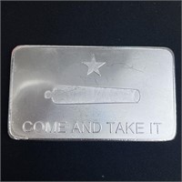 10 ounce Fine Silver Bar - Come and Take It