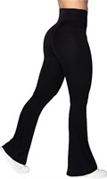 Sunzel Flare Leggings, Crossover Yoga Pants with T