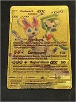 Gardevoir & Sylveon GX Gold Foil Pokémon Card