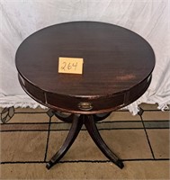 mahogany drum table