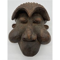 A Unique Hand-Carved African Art Mask/Frog