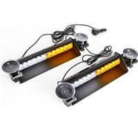 Split Strobe Light Bar Dual 12 LED 16" 9 Flashing