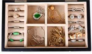Group of Assorted Jewelry w/Box