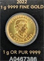 24K  1G Fine 9999 Coin