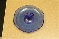 Small Cobalt Blue Glass Trinket Tray