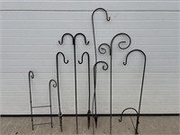 Lot: garden plant hanging stakes