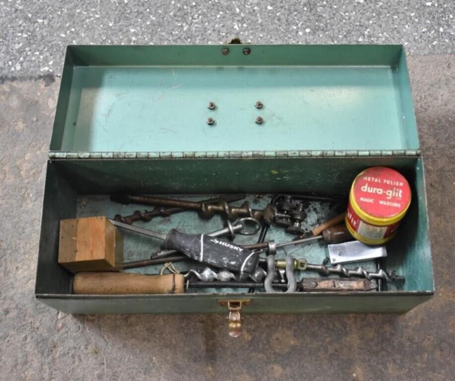 Police Auction: Metal Toolbox With Tools