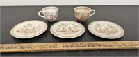 Antique E.M. & Co. Plates & Teacups
